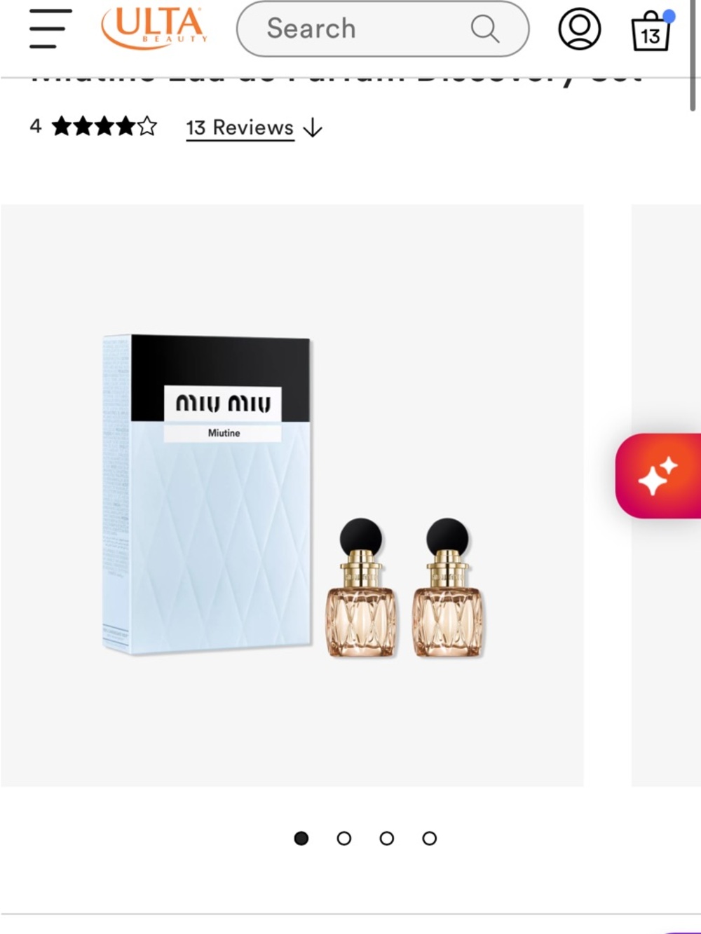 Miu Miu Miutine Mini Duo Discovery Set